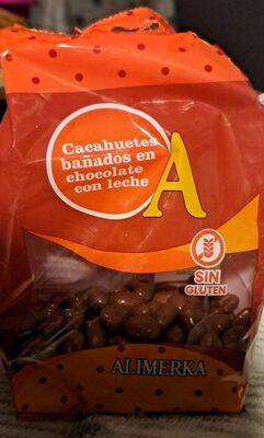 Foto de Cacahuetes bañados en chocolate con leche
