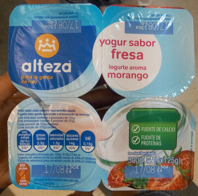 Foto de Yogur sabor fresa