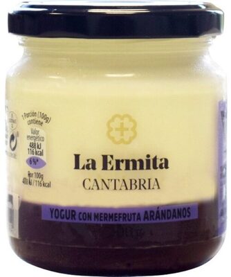 Foto de Yogur con mermefruta de arándanos