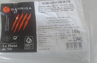 Foto de Butifarra cerdo setas