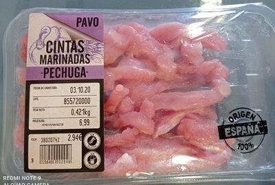 Foto de Cintas marinadas de pechuga de pavo