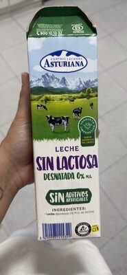 Foto de Leche sin lactosa desnatada 0% M.G.
