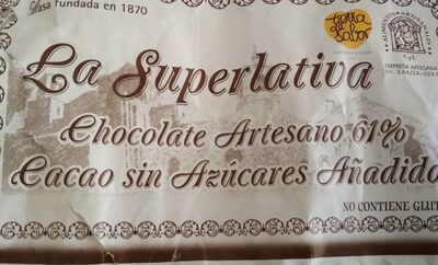 Foto de Chocolate Artesano sin Azúcares añadidos