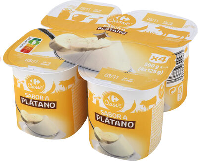 Foto de Yogur sabor platano