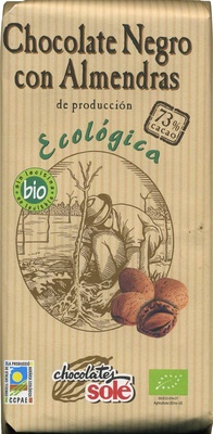 Foto de Chocolate negro con almendras ecológico
