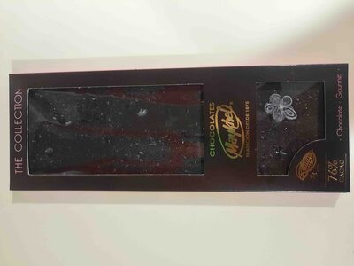 Foto de Chocolate Negro Cacao 76% con Caramelos de Violeta