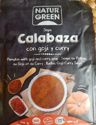 Foto de Sopa calabaza con goji y curry