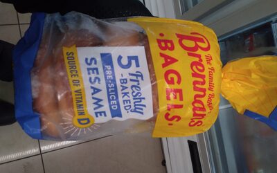 Foto de The Family Bakers Brennans BAGELS SESAME Freshly -