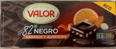 Foto de Valor Chocolate negro 82% con naranja y almendra