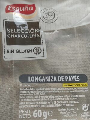 Foto de Longaniza de Payés