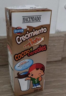 Foto de Crecimiento apartir de 1 año cacao y cereales batido