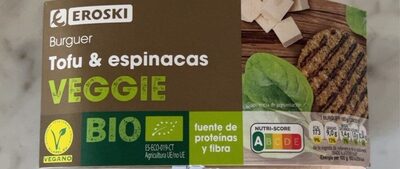 Foto de Burger tofu y espinacas veggie