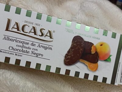 Foto de Albaricoque de Aragón confitado con chocolate negro