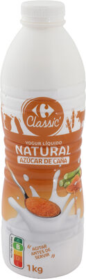 Foto de Yogur líquido natural con azúcar de caña
