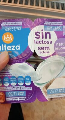 Foto de Yogurt natural sin lactosa azucarado