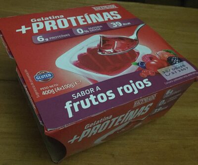 Foto de Gelatina proteínas sabor frutos rojos