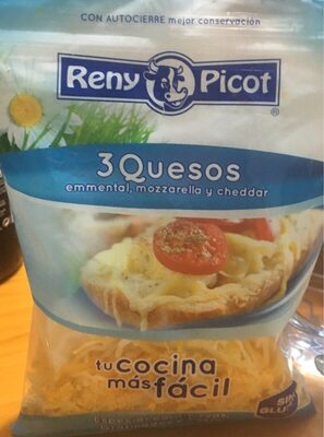 Foto de 3 quesos, emmental, mozzarella y cheddar