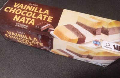 Foto de Helado sabor a vainilla, chocolate y nata