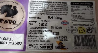 Foto de Solomillo marinado congelado
