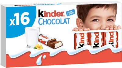 Foto de Tablette Kinder Chocolat Chocolat au Lait x16 -200g