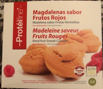 Foto de Magdalenas sabor frutos rojos