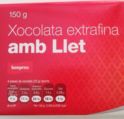 Foto de Xocolata extrafina amb llet