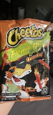 Foto de Flamin' Hot Limón Crunchy Cheese Flavored Snacks