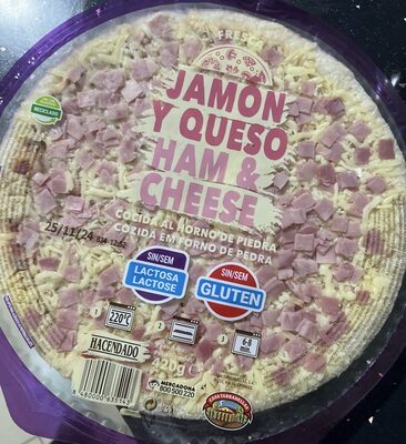 Foto de Pizza jamón y queso sin gluten sin lactosa