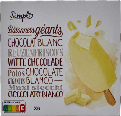 Foto de Bâtonnets géants chocolat blanc