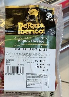 Foto de Costilla iberica ajillo