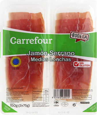 Foto de Jamón curado medias lonchas extrafinas