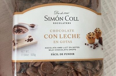Foto de Chocolate con leche en gotas