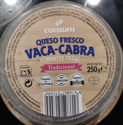 Foto de Queso fresco tradicional de vaca y cabra
