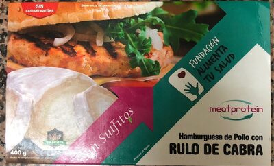 Foto de Hamburguesa de Pollo con rulo de cabra