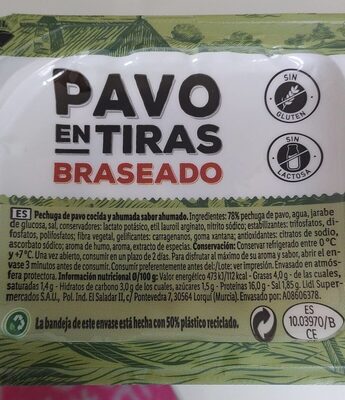 Foto de Pavo en tiras Braseado