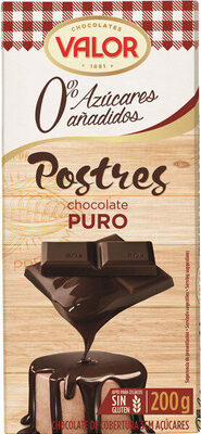 Foto de Postres chocolate puro azúcares añadidos y sin gluten