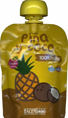 Foto de Puré de frutas piña y coco