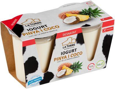 Foto de Yogur Piña Coco desnatado La Torre