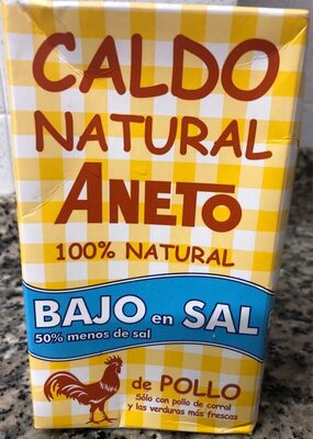 Foto de Caldo natural de pollo bajo en sal
