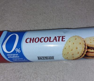 Foto de Galleta rellena de crema de chocolate 0%