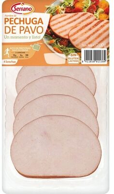 Foto de Pechuga de pavo baja grasa sin gluten lonchas