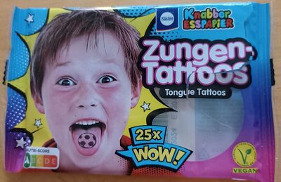 Foto de Knabber Esspapier Zungen Tattoos