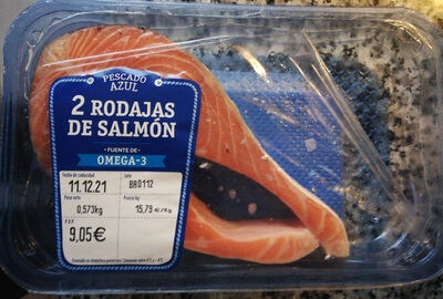 Foto de 2 RODAJAS DE SALMÓN