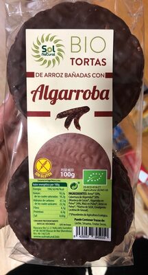 Foto de Bio tortas de arroz banadas con Algarroba