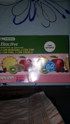 Foto de Biactive desnatado con manzana, kiwi, piña y ciruela