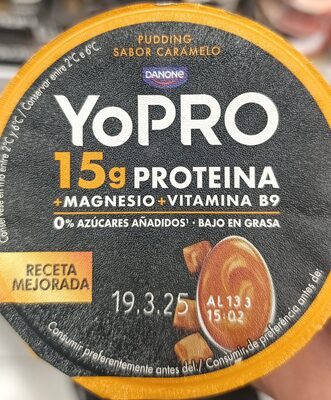 Foto de yopro proteína caramelo