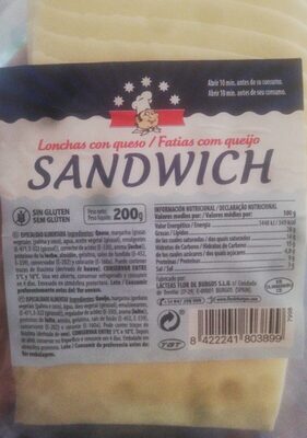 Foto de Lonchas con queso sándwich