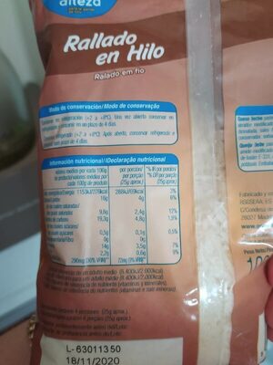 Foto de Queso rallado fundido en hilo