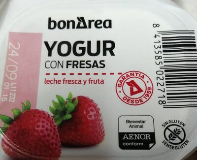 Foto de Yogur con fresas