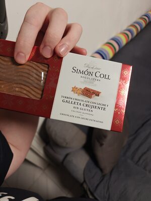 Foto de Turrón Chocolate Con Leche Galleta Crujiente Sin Gluten